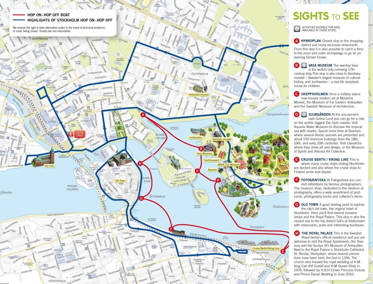karta över Stockholm hamn