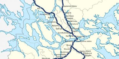 Stockholms pendeltåg karta