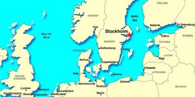 Stockholm Sverige karta - Stockholm karta europa (Södermanland och