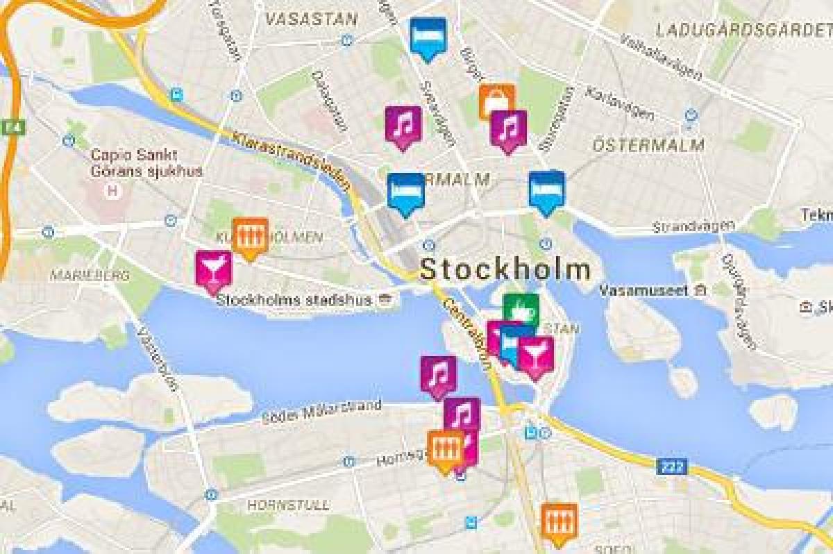 karta över gay karta Stockholm