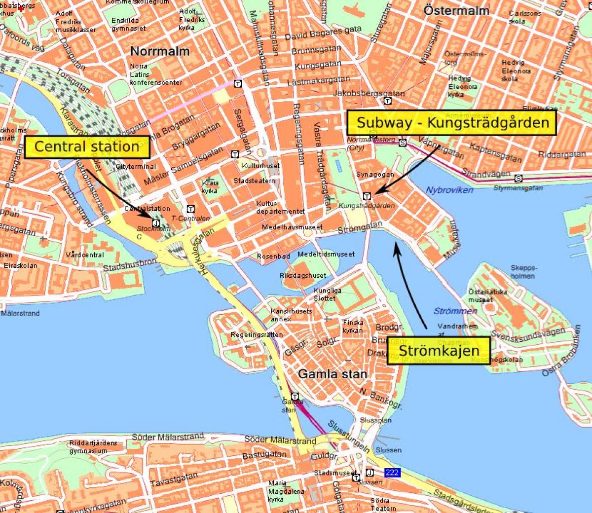 Stockholm central karta