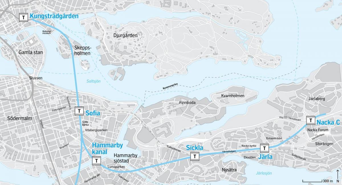 karta nacka, Stockholm