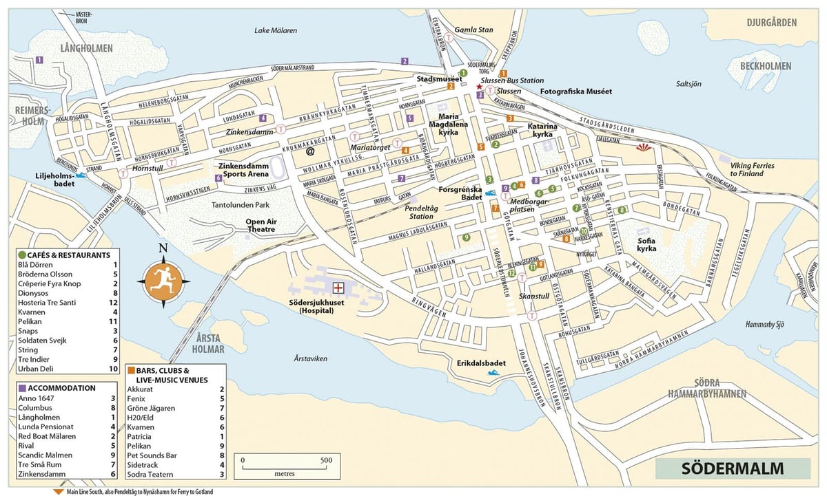 karta över södermalm