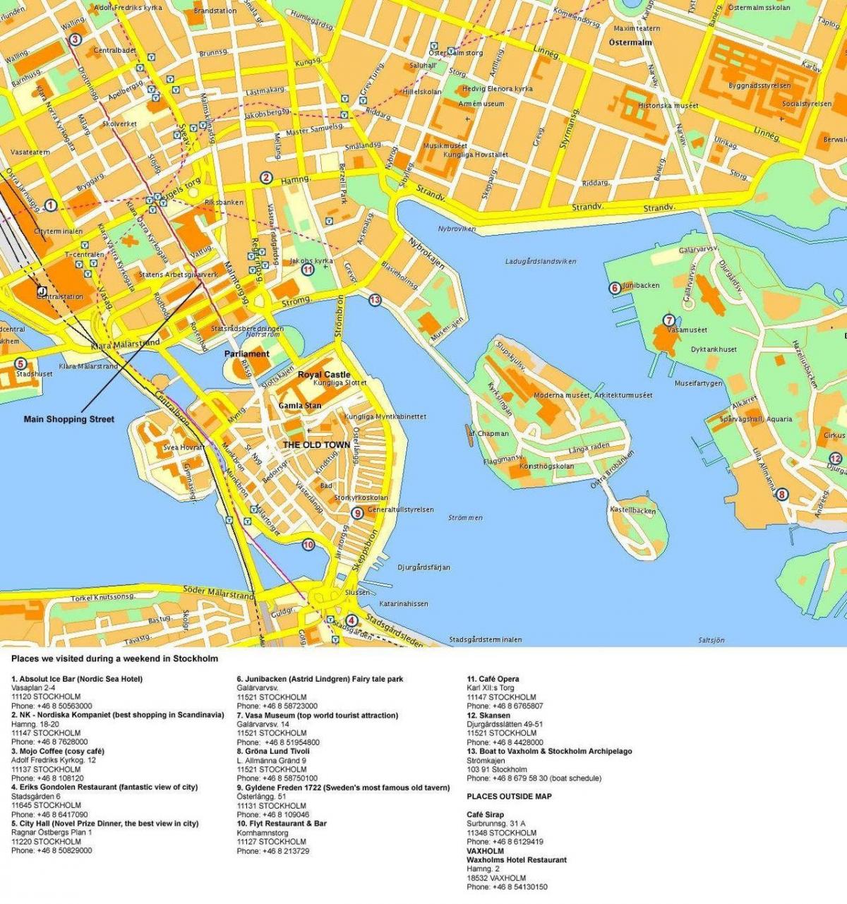 karta över Stockholm cruise terminal