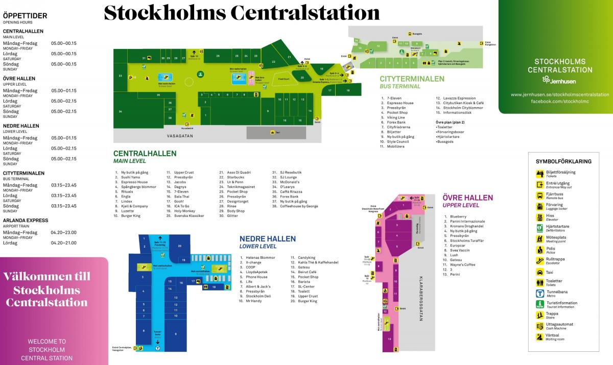 Stockholm järnvägsstationen karta