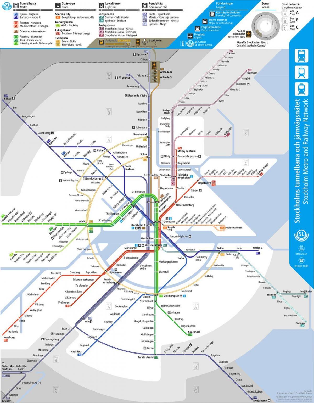 kollektivtrafik karta Stockholm