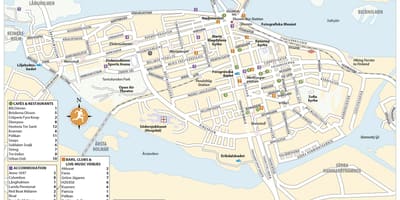 Karta över södermalm