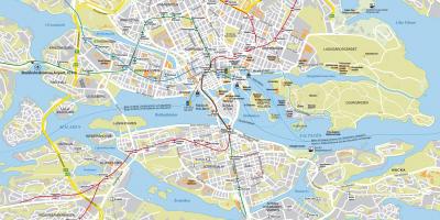 Karta över staden Stockholm