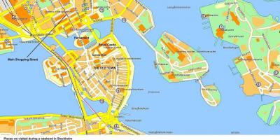 Karta över Stockholm cruise terminal