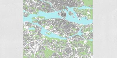 Karta över Stockholm karta skriv ut