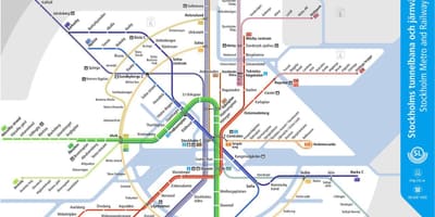 Tåg Stockholm Sverige karta