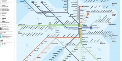 Karta över Stockholm transit
