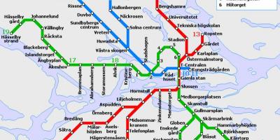 Kollektivtrafik Stockholm karta